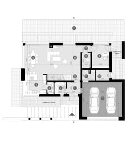 Rzut projektu HOMEKONCEPT 37 - Rzut parteru