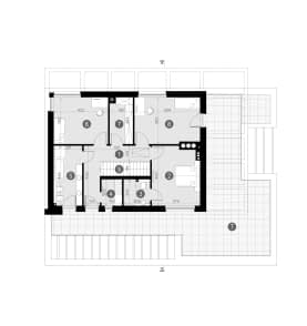 Rzut projektu HOMEKONCEPT 37 - Rzut piętra