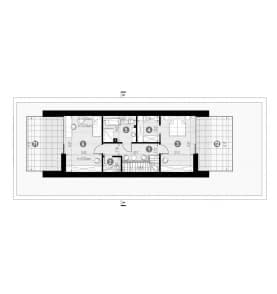 Rzut projektu HOMEKONCEPT 91 - Rzut poddasza