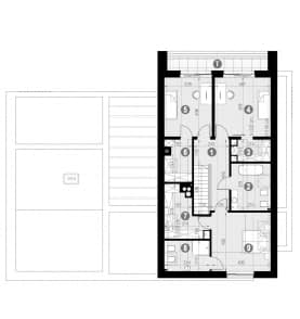 Rzut projektu HOMEKONCEPT 77 - Rzut poddasza