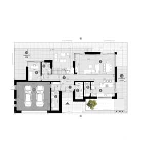 Rzut projektu HOMEKONCEPT 147 - Rzut parteru
