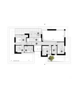 Rzut projektu HOMEKONCEPT 147 - Rzut piętra