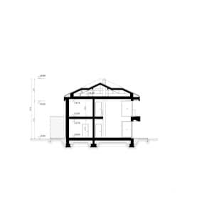 Rzut projektu HOMEKONCEPT 147 - Przekrój