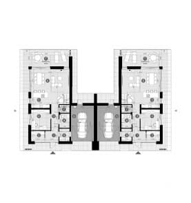 Rzut projektu HOMEKONCEPT 166 G1 B - Rzut parteru