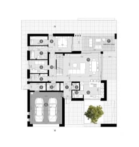 Rzut projektu HOMEKONCEPT 158 - Rzut parteru