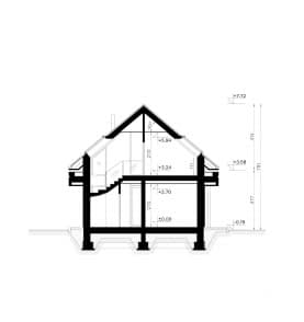 Rzut projektu HOMEKONCEPT 166 - Przekrój