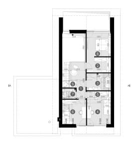 Rzut projektu HOMEKONCEPT 166 G2 wariant 03 - Rzut poddasza