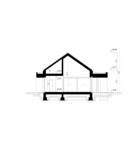Rzut projektu HOMEKONCEPT 144 wariant 02 - Przekrój