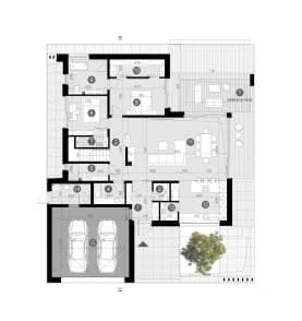 Rzut projektu HOMEKONCEPT 148 - Rzut parteru
