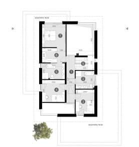 Rzut projektu HOMEKONCEPT 140 - Rzut piętra