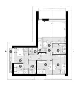 Rzut projektu HOMEKONCEPT 166 G2 wariant 01 - Rzut poddasza