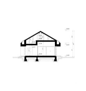Rzut projektu HOMEKONCEPT 146 - Przekrój