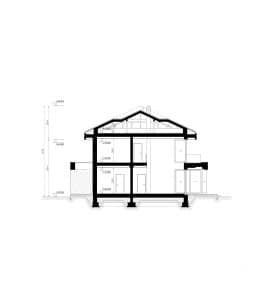 Rzut projektu HOMEKONCEPT 137 - przekrój