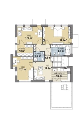 Rzut projektu Soho I - Piętro