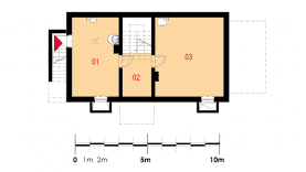Rzut projektu Exilis II P - Piwnica