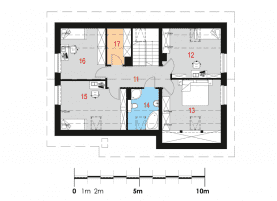 Rzut projektu Simplex III G1 - Poddasze