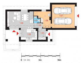 Rzut projektu Reficio I G2 - Parter