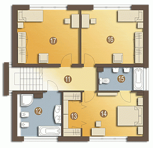 Rzut projektu Tamara - Piętro