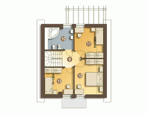 Rzut projektu Ala - Piętro