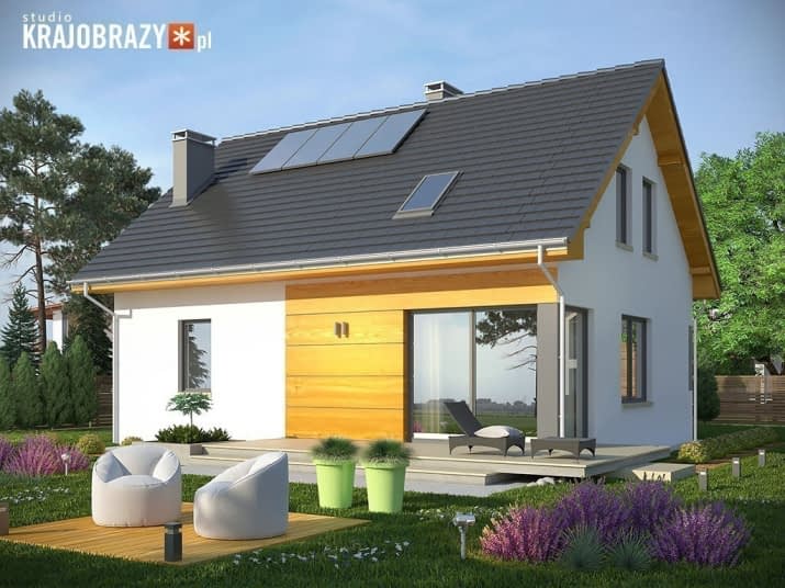 Esens z garażem - wizualizacja 2