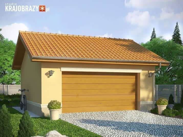 Garaż 19 z garażem dwustanowiskowym - wizualizacja 2