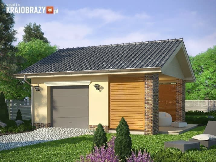 Garaż 20 z garażem - wizualizacja 2