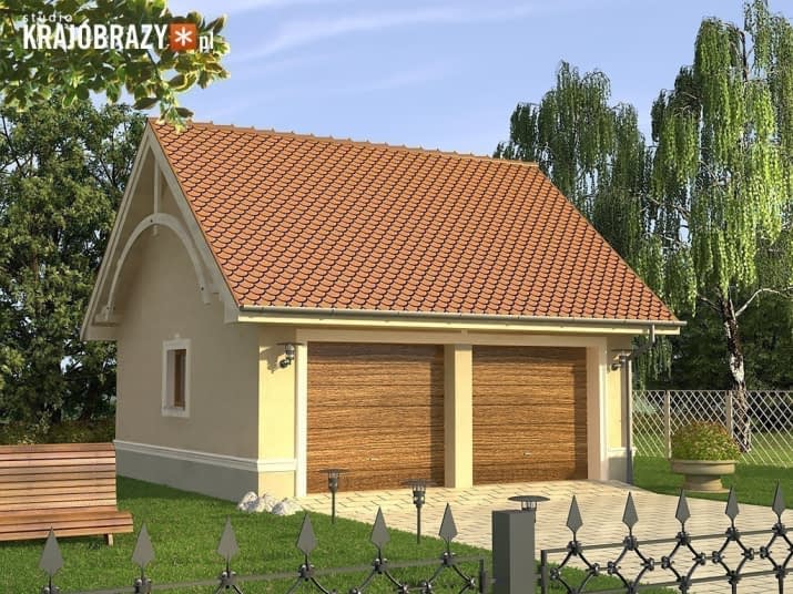 Garaż 7 z garażem dwustanowiskowym - wizualizacja 2