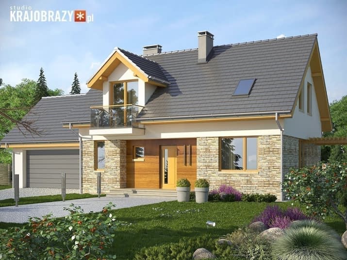 Umbria 2G z garażem dwustanowiskowym - wizualizacja 2