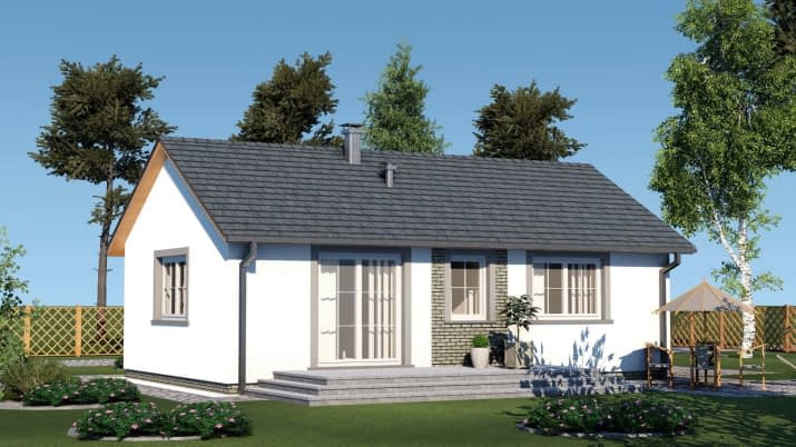 domek na Miodowej 62-DD (003 ET 62-DD) - wizualizacja 2