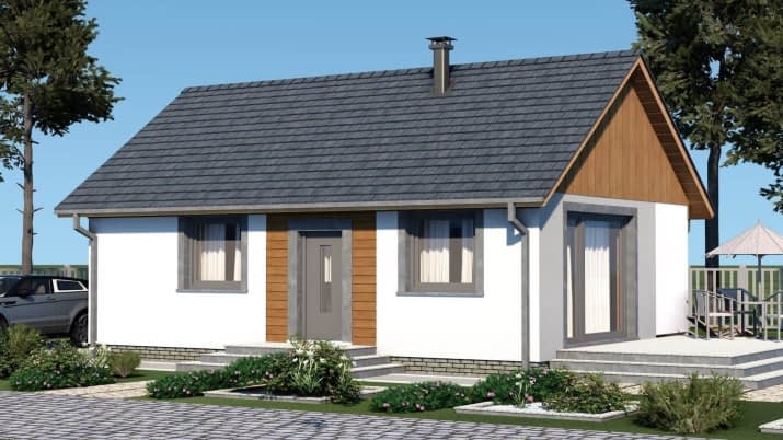 domek na Babiogórskiej 54-35 (069 ES 54-35) - wizualizacja 2