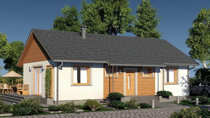 domek na Piastowskiej 24-03 (002 ES 24-03) - wizualizacja 2