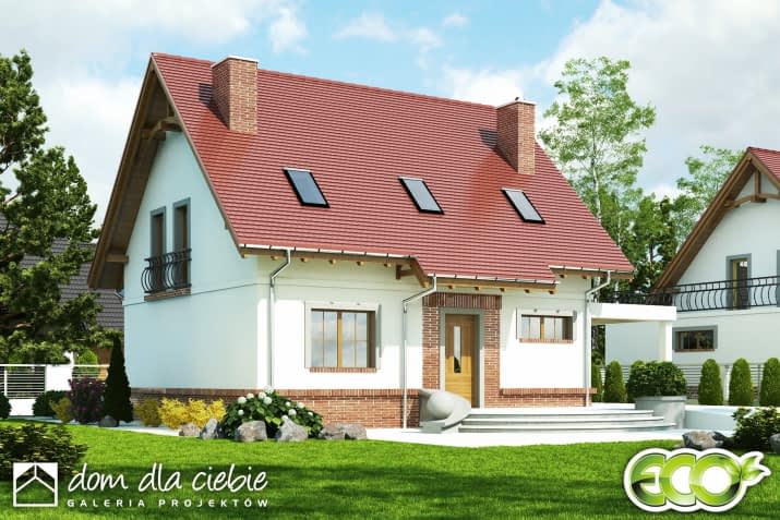 Sosnówka II A1 z wiatą - wizualizacja 2