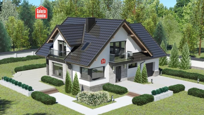Dom przy Cyprysowej 14 K - wizualizacja 2