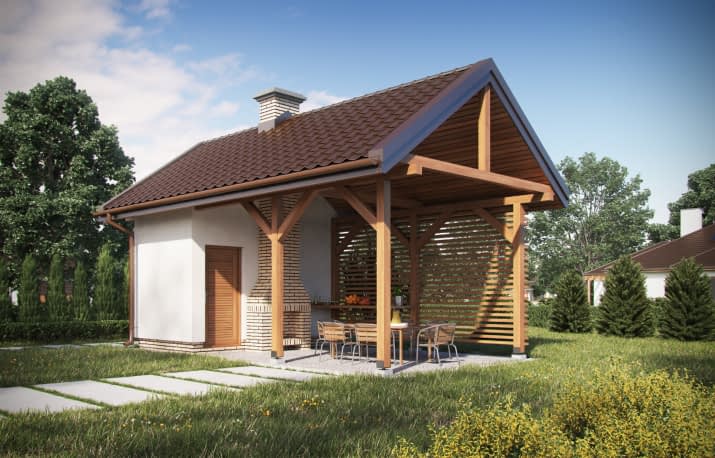 AL2 - Altana z grillem - wizualizacja 2