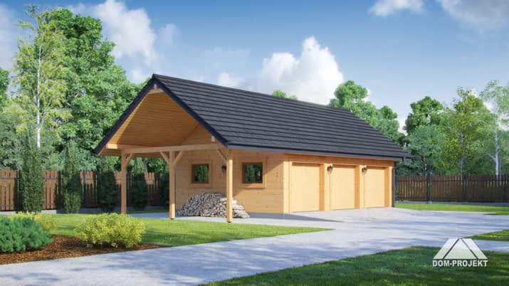 garaż GDS 3w - wizualizacja 2