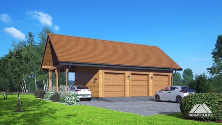 garaż GDS 5W - wizualizacja 2