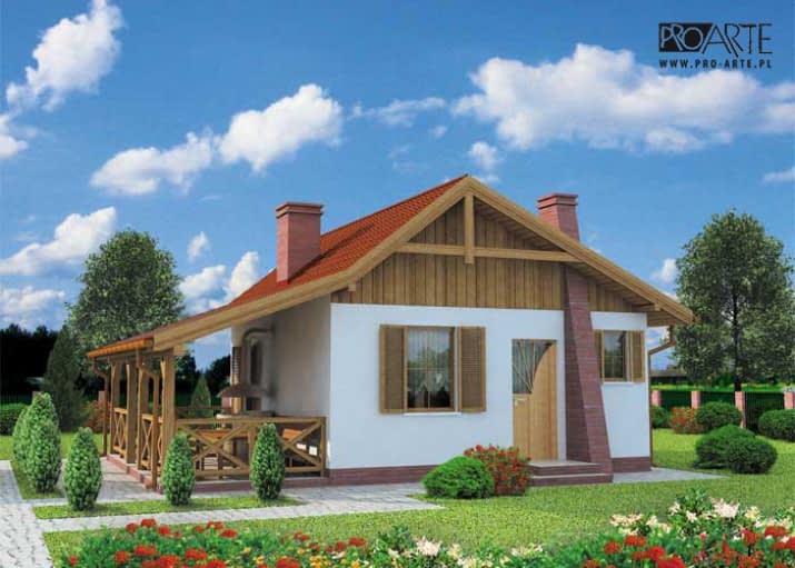 TULUZA dom letniskowy - wizualizacja 2