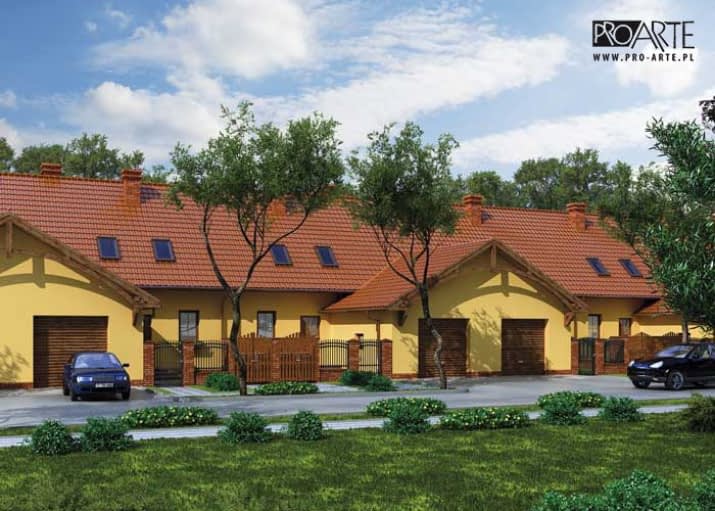 TOSKANIA (zabudowa szeregowa) - wizualizacja 2