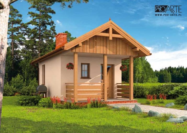 BADAJOZ dom letniskowy na zgłoszenie do 35m2 - wizualizacja 2