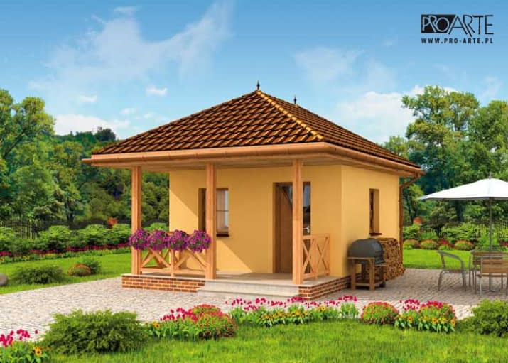 BOSTON dom letniskowy - wizualizacja 2