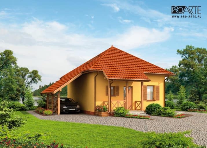 CALGARY dom letniskowy z poddaszem - wizualizacja 2