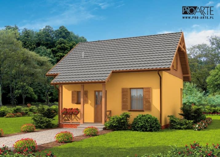 SYDNEY dom letniskowy z poddaszem użytkowym - wizualizacja 2