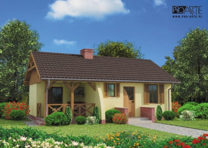 AROSA szkielet drewniany, dom letniskowy - wizualizacja 2