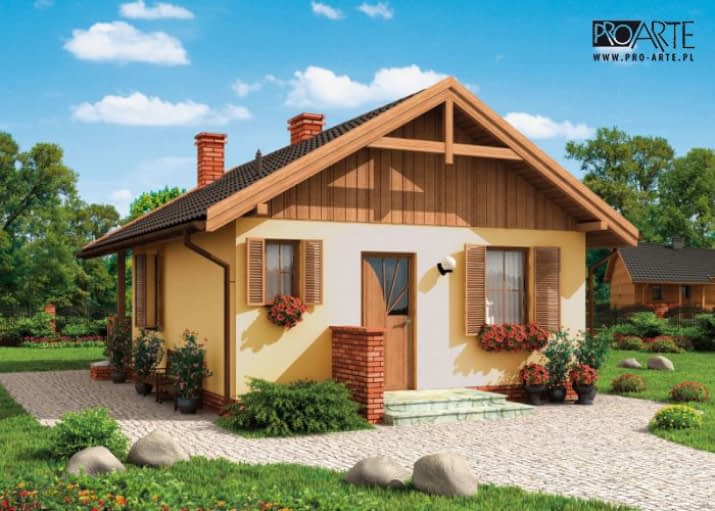 AURORA szkielet drewniany, dom letniskowy - wizualizacja 2