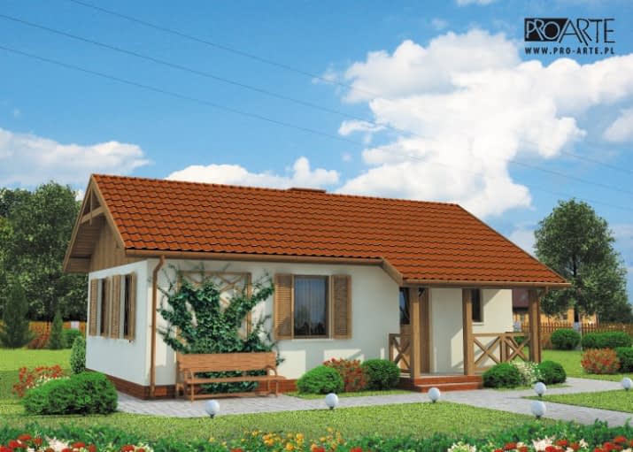 LA PALMA szkielet drewniany dom letniskowy - wizualizacja 2