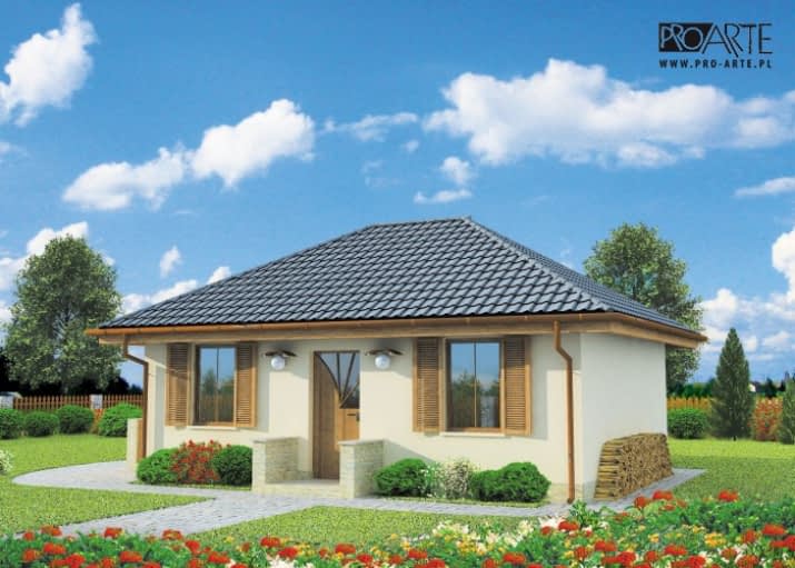 BAYAMO C szkielet drewniany, dom mieszkalny, całoroczny - wizualizacja 2