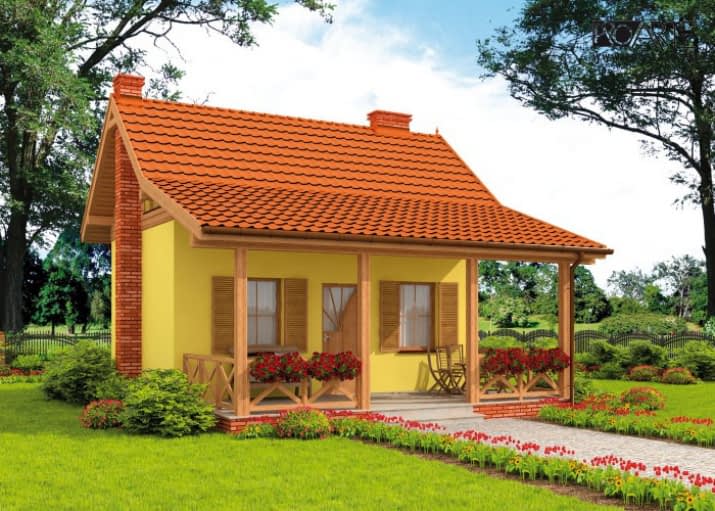 BARI C szkielet drewniany, dom mieszkalny, całoroczny - wizualizacja 2