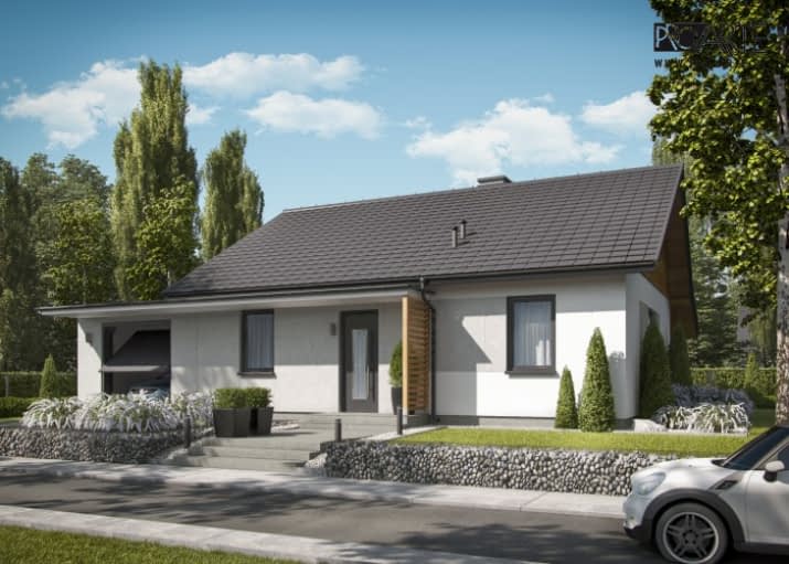 BARBADOS 3A dom letniskowy z garażem - wizualizacja 2