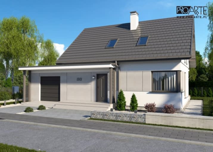 SEVILLA 3A z pojedynczym garażem - wizualizacja 2