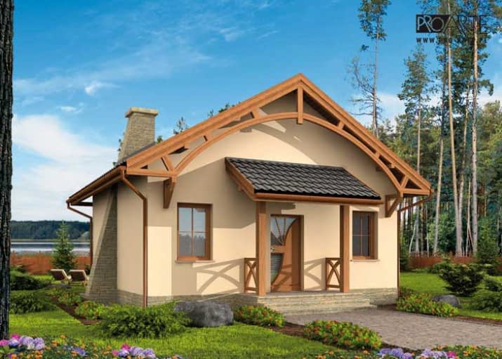 LA LORA C szkielet drewniany dom mieszkalny, całoroczny - wizualizacja 2